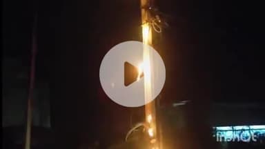 धौलपुर: कायस्थ पाड़ा पुलिया पर दिवाली के दीपकों की तरह जलता रहा विद्युत पोल