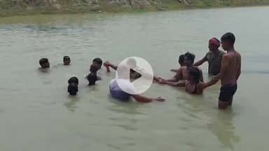 फरेंदा: कुशहा गांव में नहर में डूबने से मजदूर की मौत, ग्रामीणों की मदद से दरोगा ने शव निकाला