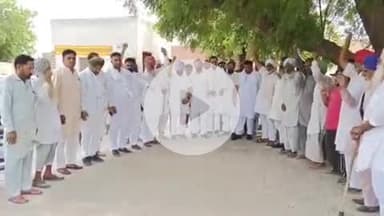 रायसिंहनगर: रायसिंहनगर के ग्रामीण क्षेत्रों में किसान नेताओं और कांग्रेसी नेताओं ने किया जनसंपर्क