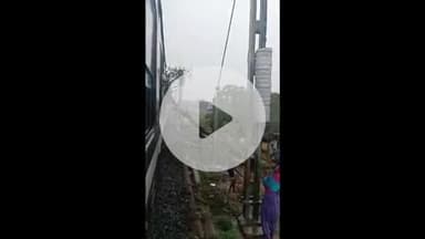 नाथनगर: चलती ट्रेन पर गिरी पेड़ की डाल, यात्री बाल-बाल बचे