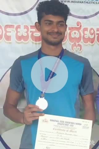ಶಿರಸಿ: ಶಿರಸಿಯ ರಕ್ಷಿತ್ ರವೀಂದ್ರಗೆ ರಾಜ್ಯ ಮಟ್ಟದ ಮುಕ್ತ ಅಥ್ಲೇಟಿಕ್ ಪಂದ್ಯಾಟದಲ್ಲಿ ಎರಡನೇ ಸ್ಥಾನ