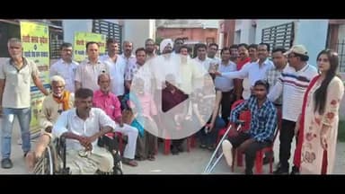 सुपौल: सदर प्रखंड कार्यालय में रोटरी क्लब सुपौल और महावीर सेवा सदन कोलकाता के तत्वावधान में कार्यक्रम