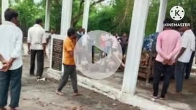 खरगौन: खरगोन: श्मशान घाट में ज़रूरी सुविधाएँ नहीं होने से लोग पानी के लिए परेशान