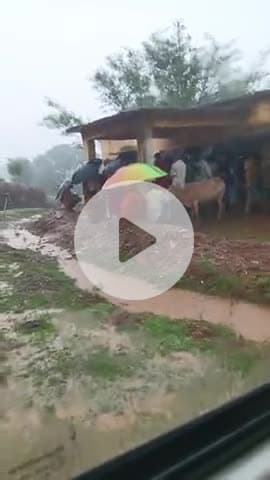 kota khulne pr barish bahut jyada