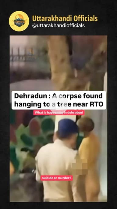 Happened last night around 11-12am. Near RTO, dehradun More details awaited @