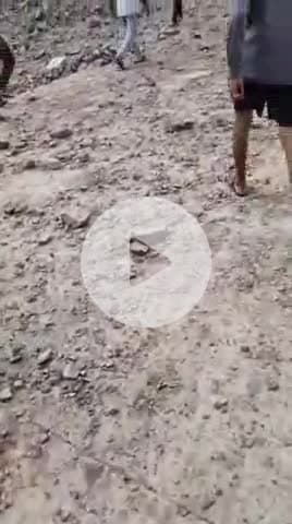 आहोर: पचानवा नदी पर दूसरे दिन ब्लास्टिंग के धरना स्थल पर पहुंचे ग्रामीण