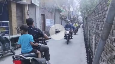 अमरोहा: शहर में मोहर्रम जुलूस को लेकर उपजिलाधिकारी और सीओ ने पुलिस के साथ किया रूट निरीक्षण