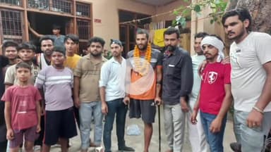 बड़ौत: हरियाणा के सोनीपत निवासी दिव्यांग मोहित गुर्जर को दंडवत् कांवड लाने का श्रेय, बड़ौत में हुआ स्वागत