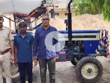 निवाई: शहर के वनस्थली मोड़ पर गश्त के दौरान पुलिस ने अवैध चेजा पत्थर से भरी ट्रैक्टर-ट्रॉली की ज़ब्त