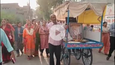 हसनपुर: हसनपुर नगर में भव्य साई पालकी निकली, भक्तों ने किया स्वागत