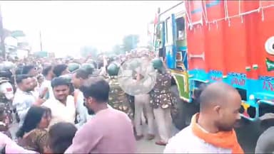 सिंगरौली: कचनी में सड़क हादसे में युवक की मौत के बाद हंगामा, पत्थरबाजी में टीआई घायल, ट्रक जलाने की कोशिश