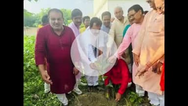 सुपौल: किसान मोर्चा ने 'एक पेड़ मां के नाम' के तहत किया वृक्षारोपण