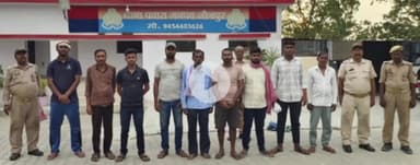 मछलीशहर: पवारा में पुलिस ने शांति व्यवस्था के मद्देनज़र 9 लोगों को किया गिरफ्तार