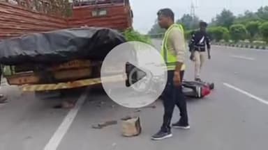 नरवल: महाराजपुर थाना क्षेत्र में तेज रफ्तार बाइक डीसीएम से टकराई, बाइक सवार गंभीर रूप से घायल