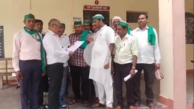 धनौरा: भारतीय किसान यूनियन लोक शक्ति के पदाधिकारी ने मंडी धनौरा तहसील पर सौंपा ज्ञापन