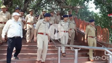 बागपत: पुरा महादेव मंदिर में कावड़ मेले की तैयारी का निरीक्षण एडीजी और डीआईजी ने किया, सीसीटीवी और ड्रोन से रखी जाएगी निगरानी