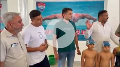 बहादुरगढ़: वर्ल्ड पुलिस और फायर गेम्स की तैराकी स्पर्धा में भाग लेने इंस्पेक्टर विकास और SI जगदीश अमेरिका रवाना