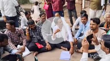 बल्देवगढ़: बल्देवगढ़ तहसील परिसर में ओबीसी महासभा का किसानों की समस्याओं को लेकर धरना प्रदर्शन