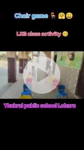 Chair 🪑 game 🤗😇 || #thukralpublicschool