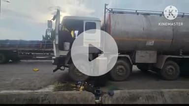 समुद्रपूर: जाम येथे उभ्या केमिकल ऑइल भरून असलेल्या ट्रकला आग:स्थानिक नागरिकांना दिसल्याने लगेच आग विझवल्याने मोठा धोका टाळला