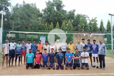 कांके: मोरहाबादी के ऑक्सीजन पार्क में अंतरराष्ट्रीय ओलंपिक दिवस पर वॉलीबॉल प्रदर्शनी मैच का आयोजन