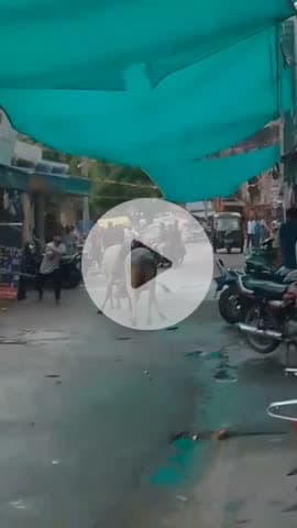 बूंदी: शहर में आवारा सांडों के आतंक से व्यापारी परेशान, लड़ते-लड़ते दुकान में घुसे सांड #Jansamasya