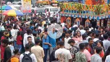 कांके: धुर्वा स्थित जगन्नाथ मंदिर से निकली रथयात्रा, उमड़ा श्रद्धालुओं का जनसैलाब