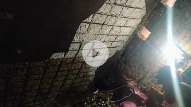 गरौठा: सुवह से हो रही बारिश के चलते ग्राम मडोरी में गिरा पक्के मकान का लेंटर, लोग बाल-बाल बचे