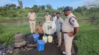 खरगौन: पुलिस ने नदी किनारे अवैध शराब भट्टी पर की कार्रवाई, 1 आरोपी गिरफ्तार