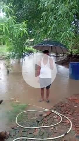झाली में राजेंद्र सिंह के यहां घर में घुसा पानी