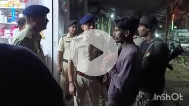 भभुआ: शुक्रवार की देर रात एसपी के नेतृत्व में भभुआ के अंजली मेडिकल हॉल पर की गई छापेमारी