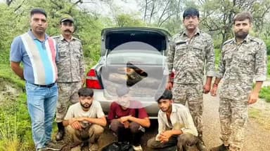 ऊना: अंबेहड़ा धीरज में तीन वन काटुओं को खैर के मोच्छो व गाड़ी सहित किया गया काबू, मामला दर्ज