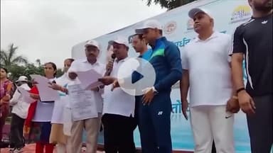 राऊ: जल गंगा संवर्धन अभियान के तहत 'सेव वाटर साइक्लोथॉन' का आयोजन, रीजनल पार्क से बड़ी संख्या में लोग साइकिल पर निकले