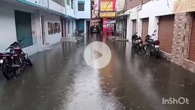 संभल: पहली बारिश का असर, गर्मी से मिली राहत, रोडवेज अस्पताल और गली-कूचों में पानी, नगर पालिका की लापरवाही से फसल को लाभ