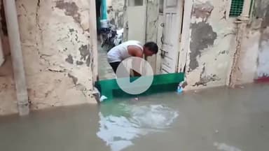 चूरू: चूरू में बारिश के बाद झारिया मोरी सहित निचले इलाके हुए जलमग्न, घरों में घुसा बरसाती पानी