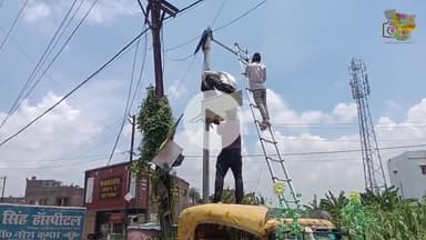 महुआ नगर परिषद के हर एक क्षेत्र में लग रहे हैं CCTV कैमरा #mahua #cctv #camera