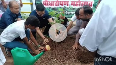 कटनी नगर: माधव नगर के मानसरोवर इलाके में प्रोजेक्ट तरु के तहत पौधारोपण, एसपी समेत स्कूली बच्चे शामिल