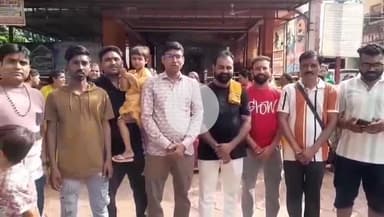 खरगौन: खरगोन शहर के जैतापुर से 11 युवाओं का जत्था अमरनाथ यात्रा के लिए रवाना