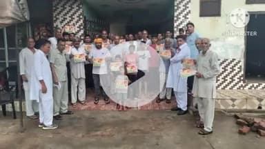 भिवानी: 13 जुलाई को होने वाली महाराजा दक्ष जयंती के लिए गांवों में लोगों को दिया निमंत्रण