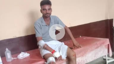 कनवास: कनवास में सड़क हादसे में थाने के समीप अज्ञात चौपहिया वाहन की टक्कर से बाइक सवार घायल