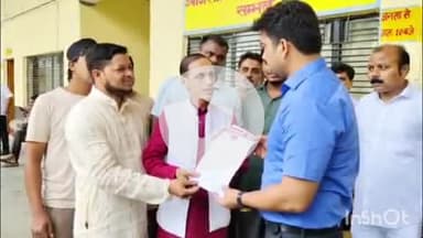 संभल: संभल में मोहर्रम व कावड़ यात्रा को लेकर सपा के जिला सचिव ने बुनियादी सुविधाओं के लिए SDM कार्यालय पर SDM को दिया ज्ञापन