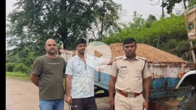चितरंगी: चितरंगी पुलिस ने पिपरवान से रेत से लदा ट्रैक्टर पकड़ा, कार्रवाई की