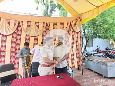 बल्देवगढ़: पलेरा थाना में पदस्थ पुलिसकर्मियों का अन्य जगह स्थानांतरण होने पर थाना परिसर में कार्यक्रम आयोजित किया गया