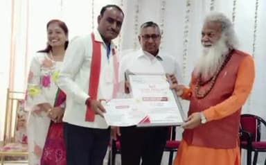 बारां: ग्राम तिसाया के रक्तवीर गोविंद शर्मा का रोहतक, हरियाणा में हुआ सम्मान