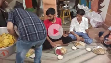 बिहिया: नगर के काली मंदिर में अदरा का भोज हुआ, कई लोग हुए शामिल