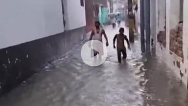 पूरनपुर: मोहल्ला इंदिरा नगर सहित कई जगहों पर जलभराव से लोग परेशान, बारिश ने विकास कार्य की पोल खोली और उठ रहे सवाल