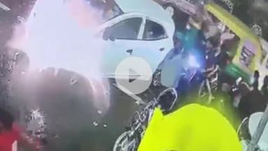 झांसी: पटरी दुकानदार पर बाइक पटकने से दुकानदार के सिर में आई चोट, पीड़ित ने CCTV फुटेज लेकर SSP से की शिकायत