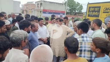 बड़ौत: खेड़ा-हटाना में आपदा से 2 मंजिला मकान गिरने पर छपरौली विधायक ने घटनास्थल का किया निरीक्षण