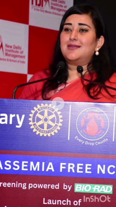 पार्लियामेंट स्ट्रीट: सांसद बांसुरी स्वराज तुगलकाबाद में रोटरी क्लब के कार्यक्रम में हुई शामिल