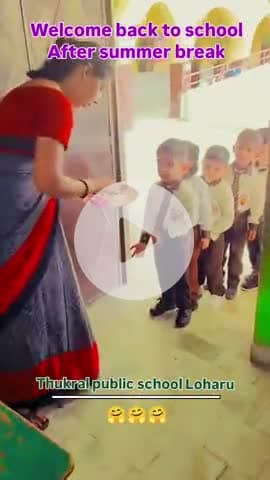 welcome back to school after summer break 🤗 || #thukralpublicschool #kidsvideo